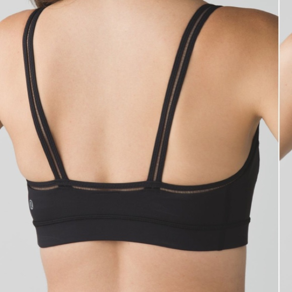 NWOT Lululemon Straight Up Bra In Black